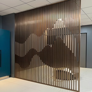 Modern Aluminum Room Divider Curtain Wall Panel Contemporary Design Anodized Finish Anti-Corrosion Office Building - Product Image 1