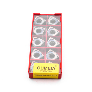 Inserto de fresado de carburo de tungsteno Pnmu0905 Sdmt <span class=keywords><strong>Enmu</strong></span> Snmx Wnmu Hnmg Pnmu CNC Insertos de carburo de fresado frontal de alta alimentación - Product Image 6