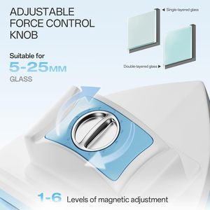 Nettoyeur de vitres magnétique double face en gros, brosse à vitres, nettoyant - Product Image 4