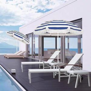 Chất lượng cao hiện đại chống mưa UV chống sọc bơi ngoài trời Hồ bơi kỳ nghỉ bãi biển dù che nắng với tua - Product Image 3