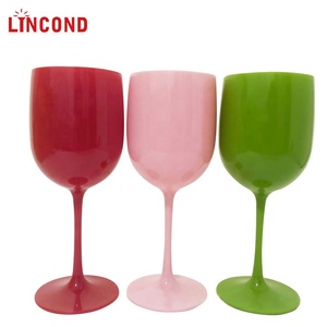 430ml Plastic <strong>Champagne</strong> Glass Unbreakable <strong>Pink</strong> Black Red White Ice Imperial <strong>Champagne</strong> Glasses Cups Goblet Wine Glasses - Product Image 3