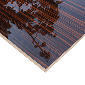 Panneau MDF UV à Grain de bois brillant/panneau MDF enduit UV 15mm/MDF stratifié rouge <span class=keywords><strong>blanc</strong></span> noir bleu mélamine - Product Image 1