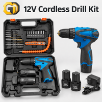 Mini perceuse électrique GD 12V sans fil, perceuse sans balais, mandrin de 3/8 pouces, 2 vitesses, pour bricolage domestique, artisanat, OEM