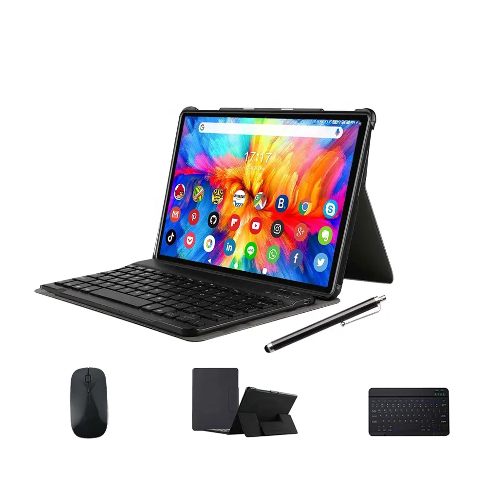 Penjualan laris 10.1 inci portabel 2 In 1 komputer Laptop datar Win10 tablet Pc laptop kasar tablet dengan HDM port usb berlisensi