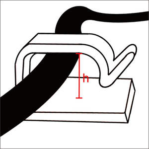 Mini pince de câble portative en plastique de support de gestion de câble de table de voiture pour l'autocollant adhésif - Product Image 6