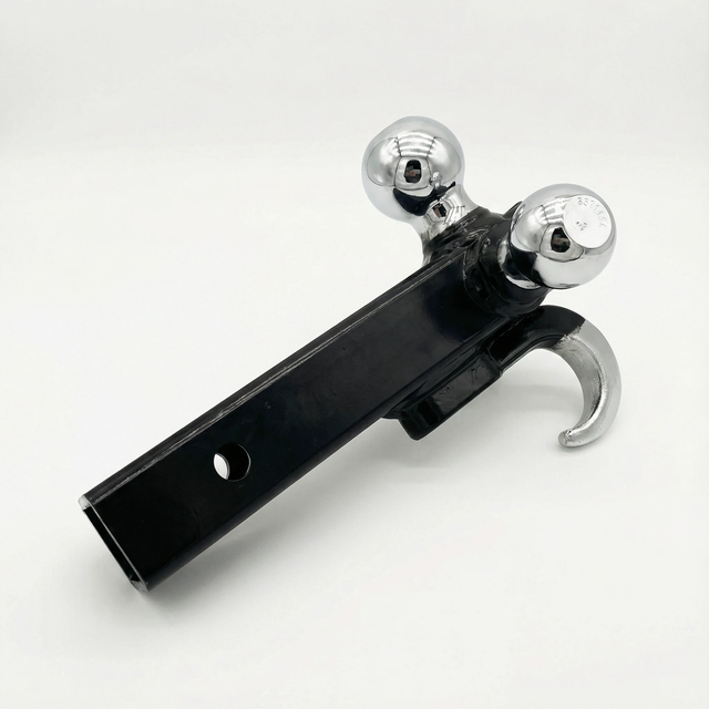 YIKUN New Design Carbon Steel Triple Chrome Ball 10000 LBS Trailer Hitch with Integrated Heavy-Duty Hook
