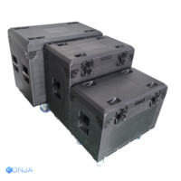 Estuche de vuelo de Color personalizado de plástico de espuma EVA de alta calidad para luz Led Par Estuche de vuelo personalizado impermeable Estuche de vuelo de DJ extraíble