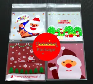 Целлофановые пакеты с принтом на заказ, подарочные пакеты, пластиковые пакеты из полипропилена/полипропилена для упаковки рождественских подарков