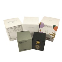Boîtes à faible MOQ pour l'emballage de bougies, boîte cadeau en papier personnalisée de luxe pour bougies de soja, boîte d'emballage de bougies en promotion