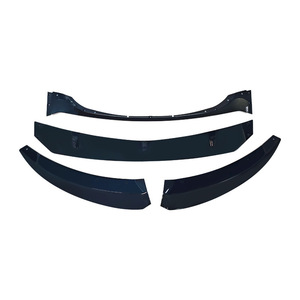 Alerón delantero BMW de 4 piezas en negro brillante con acabado mate para E82 Serie 1 2009 2011 - Product Image 2