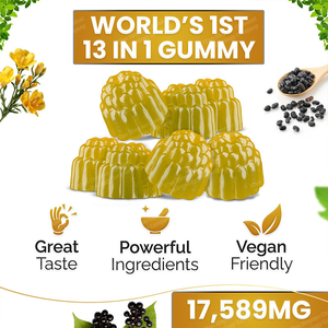 Deniz yosun siyah tohum yağı Ashwaghanda Shilajit zencefil Gummies enerji detoks Mineral destek Vegan olmayan gdo doğal takviyeleri yetişkin - Product Image 2