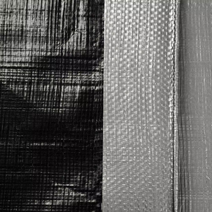 Ventes chaudes Toile en PE noire argentée 180 g/m² Polytarp <span class=keywords><strong>pour</strong></span> couverture <span class=keywords><strong>de</strong></span> rail et couverture <span class=keywords><strong>de</strong></span> support à <span class=keywords><strong>bois</strong></span> <span class=keywords><strong>de</strong></span> <span class=keywords><strong>chauffage</strong></span> - Product Image 5