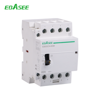 EBASEE Kontrol Rumah Tangga EBS5CH OEM/ODM 16A-100A DIN Rail AC 220V 240V 2P 4P 25a 32a 40a 63a 100 Ampere Kontaktor Modular Senyap