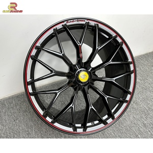 ปรับแต่งล้อแม็กซ์สีดำขอบแดง อลูมิเนียมอัลลอยด์ สำหรับรถยนต์ ขนาด 19 นิ้ว 20 นิ้ว 21 นิ้ว 22 นิ้ว 23 นิ้ว สำหรับ Ferrari 488 - Product Image 3