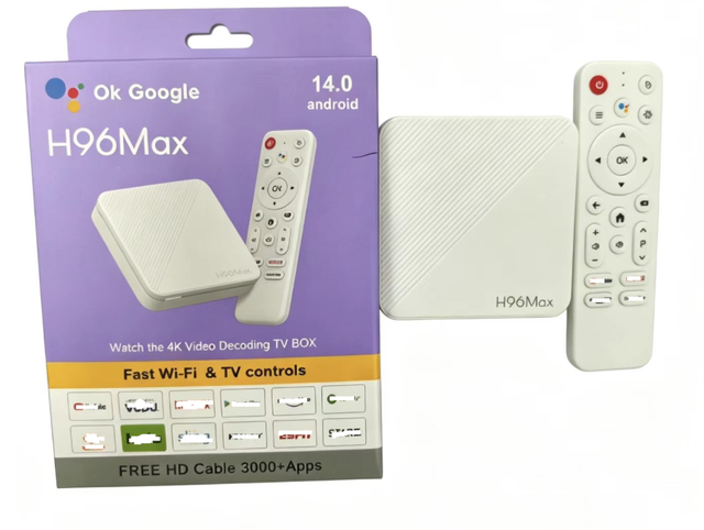 4K UHD Android14 TV Box H96 Max 3518B 2.4G&5G Dual WiFi BT Voice Remote RK3518 Smart Home Media Player Android TV Box H96MAX