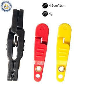 Fishing Line Release <b>Clip</b> Plastic Swivel Snap <b>Hook</b> 1-5/16in Red Black Yellow Ocean Boat Fishing Equipment - Product Image 2