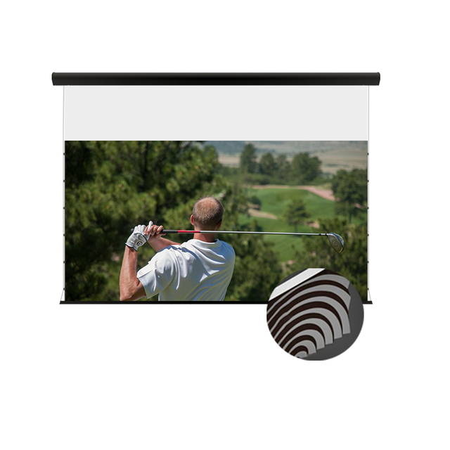 VisualMr C-Fresnel Fresnel 5.0 Pro ALR PET Electric Motorized Ceiling Drop Tab-Tension Projector Screen Floating Projection
