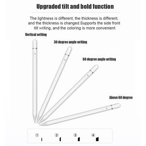 ปากกาสไตลัสสำหรับ <span class=keywords><strong>Apple</strong></span> Pencil <span class=keywords><strong>1</strong></span>ชิ้น,ปากกา <span class=keywords><strong>Stylus</strong></span> พร้อมเซ็นเซอร์ปรับเอียงฟังก์ชันป้องกันการสัมผัสผิดพลาดปากกาสไตลัสพอร์ตชาร์จไร้สายพร้อมบันทึกการทำงานแบบกำหนดเอง - Product Image 2