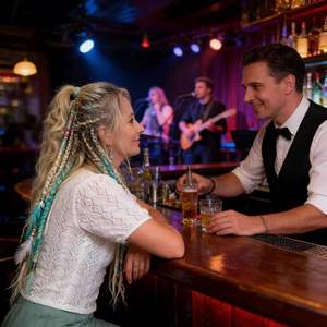 Queue de cheval bohème en dreadlocks de 22 pouces avec perles - Élastique léger tressé à la main, fixation rapide pour le coiffage quotidien et les festivals - Product Image 2