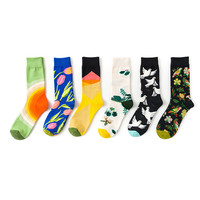 Chaussettes tube unisexes amusantes pour hommes et femmes, design personnalisé avec logo OEM, style streetwear tendance 2026