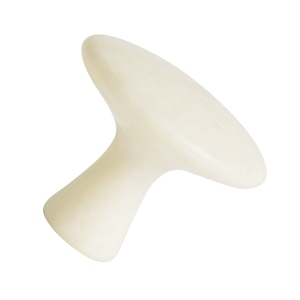 Pierre de massage faciale en jade blanc, outil Gua Sha à double extrémité pour le soin du visage et du corps - Product Image 2