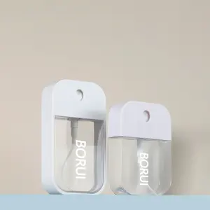 Borui Own Design Pocket-Sized 40ml-50ml Flat Plastic Refill Atomizer Credit Card Water Spray Hair Bottle for Room Perfume