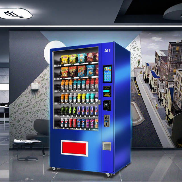 Intelligent Unmanned Vending Machine for Cash and Coin Beverage and Snack with SDK Function