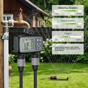 Programmable 2 Zones Hose Water <b>Timer</b> Large Display Auto Watering Controller Drip Irrigation Sprinkler Garden Plant Water System - Product Image 3