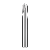 Foret de centrage à 2 cannelures pour aluminium, 60 °   90 °   120 ° Carbure de tungstène, OAL 50 mm, HRC50, pour centre d'usinage CNC