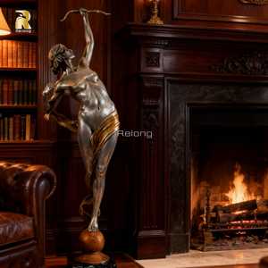 RELONG Classique Personnalisé Bronze <span class=keywords><strong>Artemis</strong></span> Diana Statue Sculpture Déesse Grecque de la Chasse à Vendre - Product Image 2