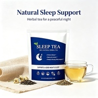 Teh Herbal Vegan MWTEA untuk Tidur, Pereda Stres, Campuran Chamomile dan Valerian Alami, Relaksasi Sebelum Tidur, Bebas Kafein, 3g*28 kantong, Terbaik