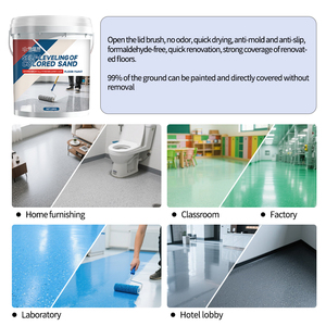 Không thấm nước Đá Cẩm thạch-hiệu ứng epoxy màu cát sàn sơn, chống trượt, nhà phòng ngủ, nhà để xe, không bong tróc sàn sơn - Product Image 2