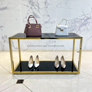 Custom 2 strati di <span class=keywords><strong>abbigliamento</strong></span> Display da tavolo al dettaglio scarpe e borse da esposizione per negozio di <span class=keywords><strong>abbigliamento</strong></span> - Product Image 1