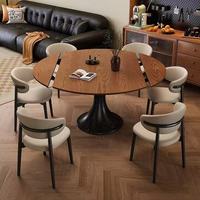 Table à manger extensible et pliable en bois massif moderne, mobilier écologique pour les petits espaces et les hôtels