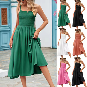 Elegant Floral Chiffon Dress for Women Custom Designed Summer Casual Short Sleeve XL Button Tie <strong>Belt</strong> with Ruffles Plain Dyed - Product Image 1