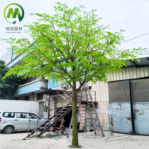 Arbre artificiel Enkianthus Perulatus avec tronc en fibre de verre, arbre artificiel personnalisé pour décoration intérieure/extérieure, mariage, résistant à l'eau, écologique - Product Image 5