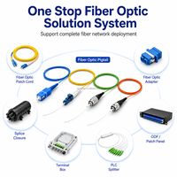 Cable de Red de Fibra Óptica Monomodo G652D G657A1 LSZH FTTH para Telecomunicaciones, Conectores SC LC FC ST UPC APC