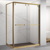 Cabine de douche coulissante moderne de style américain haut de gamme
