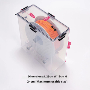 กล่องเก็บเส้นใยพิมพ์ 3 มิติแบบแห้ง ป้องกันฝุ่น สำหรับ PETG TPU PLA พร้อมตะแกรงกรองโมเลกุลแบบใช้ซ้ำได้ - Product Image 1