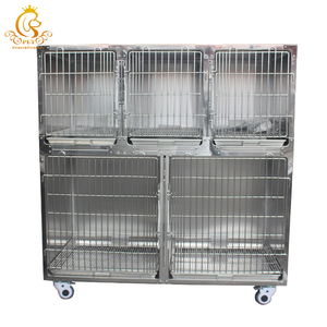 Eur Pet Instrument vétérinaire de qualité supérieure <span class=keywords><strong>Cage</strong></span> vétérinaire à 5 portes avec Cages vétérinaires en acier inoxydable - Product Image 1