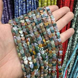 Cuentas sueltas de piedra Natural, cuentas en forma de corazón, cuentas de ojo de tigre de ágata de cristal curativo para collar, pulsera, accesorios de joyería DIY - Product Image 4