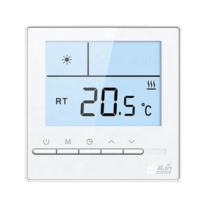 Thermostat d'ambiance programmable pour chauffage par le sol hydronique avec commande IR marche/arrêt, rétroéclairage, 220V, montage encastré HA226-TRL - Product Image 1