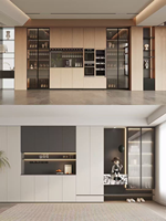 Meuble à vin en bois de pin écologique de style moderne minimaliste de luxe WEDO JG-QSF, fabrication directe d'usine, acier inoxydable