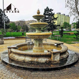 Projet <span class=keywords><strong>immobilier</strong></span> de style européen QUYANG, décoration de jardin, fontaine moderne en marbre, fontaines en pierre sculptées à la main - Product Image 1