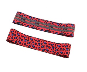 Lot de 3 bandes de résistance en tissu pour exercices, avec votre propre logo, pour femmes, vente en gros OEM - Product Image 4