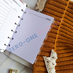 Divisor de pestañas transparente personalizado A4 A5 A6 A7 con pestañas de índice mensual para planificador de billetera de presupuesto, cuaderno organizador - Product Image 2