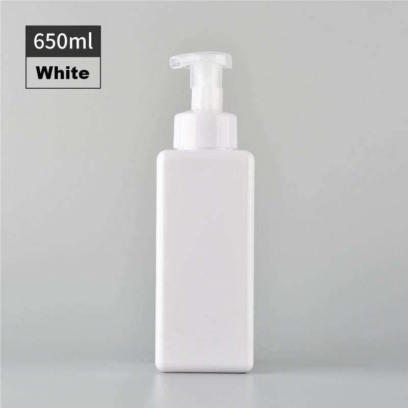 ขวดสีขาว + ปั๊มโปร่งใส