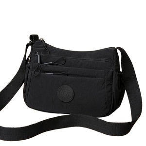 Borsa a Tracolla da <span class=keywords><strong>Donna</strong></span> <span class=keywords><strong>Grande</strong></span> Capacità Tinta Unita con Chiusura a Cerniera 9 Scomparti Impermeabile in Tessuto Nuova Borsa Casual 9 - Product Image 4