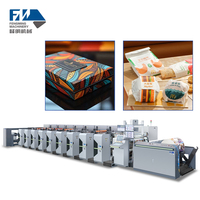 Nouvelle machine d'impression flexographique automatique 8 couleurs UV rouleau-à-roule servo de haute qualité certifiée CE pour sacs en papier, étiquettes et cartes