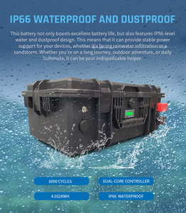 Paquete de Baterías de Iones de Litio LiFePO4 Portátil e Impermeable de 36V 105Ah, Personalizado de Fábrica, con Garantía de 10 Años y Vida Útil de 6000 Ciclos - Product Image 2